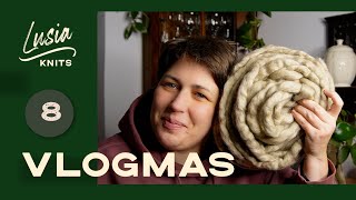 Lusiaknits vlogmas 10 i 11 nowe kolory się tworzą wskoczyła chusta na druty corrugationshawl [upl. by Ramedlaw755]