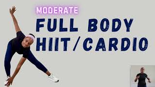 FULL BODY HIIT AND CARDIO WORKOUT MODERATE [upl. by Maje]