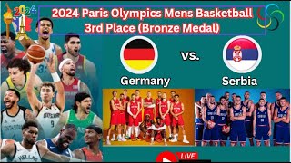 Germany vs Serbia 2024 Paris Olympic Mens Basketball Bronze Medal Round [upl. by Inahpit647]