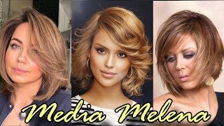 ✔️Cortes de Cabello MUJER 2024 ✂️ MEDIA MELENA 💇‍♀️Para todo Tipo de Cabello Los más Famosos 👌 [upl. by Kawasaki]