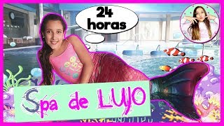 24 HORAS en un SPA de LUJO siendo SIRENA 🧜‍♀ ME CONVIERTO en SIRENA y PASO 24 HORAS en un HOTEL SPA [upl. by Rothstein292]