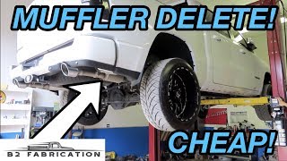 2019 RAM 1500 STRAIGHT PIPE EXHAUST INSTALL MUFFLER DELETE [upl. by Clere]