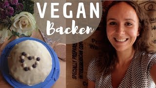 VEGANE MARZIPAN TORTE › Mit Mohn Apfel und Vanille Schicht │ Rezept Video [upl. by Gwenette]