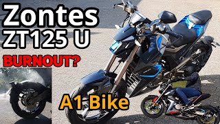 Zontes ZT125 U A1 Bike Streetfighter  Review  Probefahrt  125er  Topspeed  Bikeporn DE4K [upl. by Aneloc249]