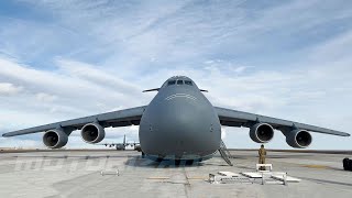 The Largest Aircraft in the US Air Force C5M Super Galaxy in Action [upl. by Ynttirb]