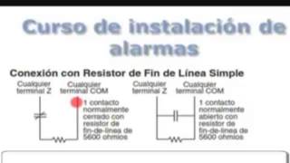 Conexiones de reistencias de Final de linea en alarmas [upl. by Toogood669]