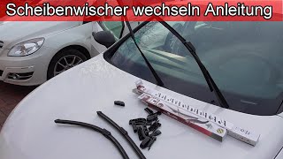 Seat Ibiza Scheibenwischer wechseln beim Auto  Scheibenwischerblätter Adapter tauschen Anleitung [upl. by Eelrihs]