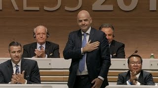 Gianni Infantino elected FIFA President [upl. by Anniram]