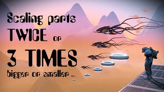 Make objects twice or three times bigger and smaller in No Mans Sky nomanssky [upl. by Enitsenre]