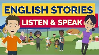 Learn English Through Stories The Neighborhood Picnic  Listen and Speak English [upl. by Atnicaj]