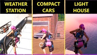 Dance at Compact Cars Lockie’s Lighthouse and a Weather Station Fortnite Week 3 Challenges [upl. by Eliot837]