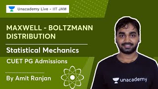 Maxwell Boltzmann Distribution  Statistical Mechanics  Amit Ranjan [upl. by Bernard968]