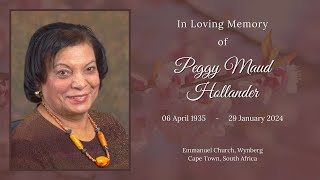 Funeral service of Peggy Maud Hollander  Thursday 8 February 2024 at 11AM [upl. by Lolanthe]