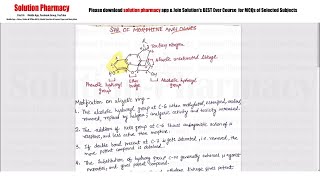 Class 68 Structure Activity Relationship SAR of Morphine Analogues  Medicinal Chemistry 01 [upl. by Sirroned876]