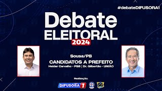 Debate Eleitoral 2024  SousaPB  Candidatos a Prefeito [upl. by Anayit]