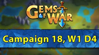 ⚔️ Gems of War Campaign 18 Week 1 Day 4  Tons of Underspire ⚔️ [upl. by Theurich]