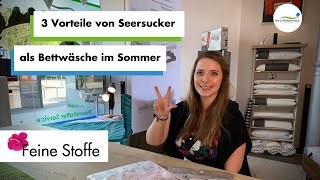 3 Vorteile von Seersucker  Sommerbettwäsche [upl. by Atiuqat]