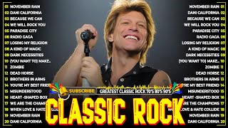 Greatest Classic Rock Songs 70s 80s 90s  Queen Guns N Roses ACDC Nirvana Pink Floyd Bon Jovi [upl. by Juster]