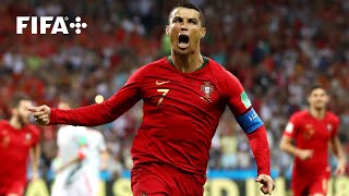 Cristiano Ronaldos Free Kick Goal vs Spain  2018 FIFA World Cup [upl. by Atelahs]