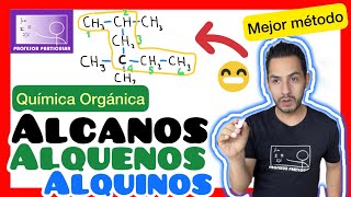 ✅NOMENCLATURA ALCANOS ALQUENOS y ALQUINOS  𝘼𝙥𝙧é𝙣𝙙𝙚𝙡𝙤 𝙔𝘼 😎​🫵​💯​ Química ORGÁNICA [upl. by Jacobsen]