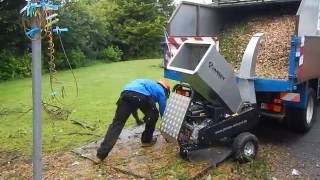 Jansen GTS1500E small wood chipper TFGTree Service [upl. by Goodson]