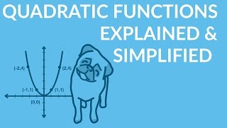 ʕ•ᴥ•ʔ Quadratic Functions  Explained Simplified and Made Easy [upl. by Eshman]