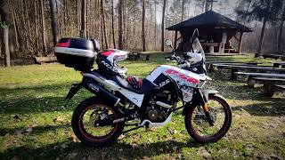 Um DSR Adventure TT 125 krótka prezentacja Wydech GPR Malaguti Dune X Derbi Terra Adventure [upl. by Alby]