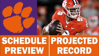 Clemson Football 2024 Schedule Preview amp Record Projection [upl. by Ravens889]