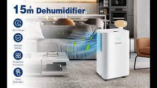 COSTWAY Dehumidifier for Home and Basement [upl. by Matthei]