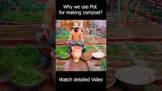 Why we use pots to make compost at home homegardening farming indoorgardening agriculture [upl. by Innavoeg]