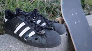 adidas superstar shoe for skateboarding best skate shoe [upl. by Eemia]