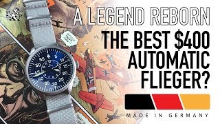 The Best German Made Automatic Pilot Watch Around 400  Laco 39mm Aachen Blue Watch Review [upl. by Clance]