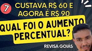 Uma mercadoria que custava R 6000 agora ela custa REVISA GOIÁS 3° ano Professor Euler Matemática [upl. by Brantley]