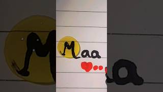 BUBBLE NAME shorts youtubeshorts calligraphy bubblename nameart maa tranding [upl. by Namwen]