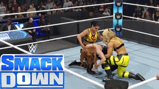 WWE 2K24 SMACKDOWN  THE UNHOLY UNION VS SHAYNA amp ZOEY [upl. by Rann]