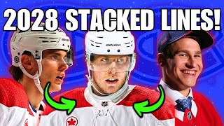 THE 2028 MONTREAL CANADIENS MINDBLOWING PROJECTED LINEUP PT1 [upl. by Eatnad107]