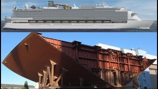 4K  Spectacular GLOBAL CLASS Cruise Ship under construction  MV Shipyard Rostock  November 2018 [upl. by Rochkind197]