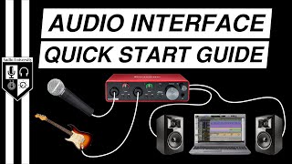 BASIC AUDIO INTERFACE SETUP with Focusrite Scarlett 2i2 3rd Gen [upl. by Iahcedrom]