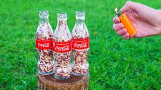 Experiment Matches in Glass Bottles CocaCola [upl. by Niala]