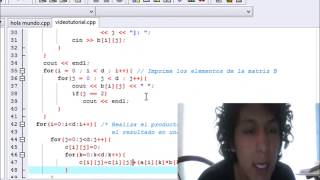 videotutorial multiplicacion de matrices [upl. by Anrym]