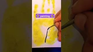 Painting 💛🌻✨ watercolor hand art shorts shortvideo [upl. by Nylarahs]