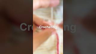 Crocheting with two colours tutorial crochet 🧶✨🫶🏻🌸💞 [upl. by Talley]