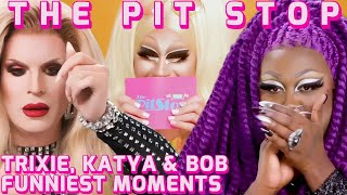 Trixie Katya amp Bob ❤️ Funniest Pit Stop Moments Together [upl. by Annaeirb113]