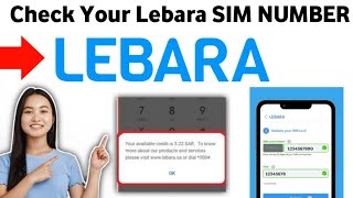 How To Check Your Lebara SIM NUMBER  FULL GUIDE 2025 [upl. by Trygve247]