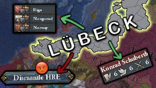 EU4 Lubeck  MERCHANTS REVOLT and DISMANTLE the HRE [upl. by Koziarz]