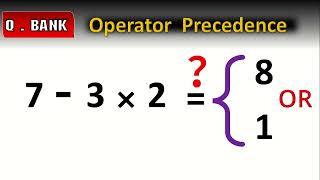 operator precedence [upl. by Routh]