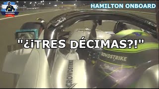 HAMILTON se asombra de la vuelta de CHECO PÉREZ  Clasificación Gran Premio de Abu Dhabi [upl. by Sanbo]