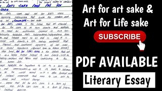 Art for Art’s Sake and Art for Life’s Sake [upl. by Laurene]