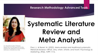 Systematic Literature Review and Meta Analysisliterature reviewquantitative analysis [upl. by Swee]