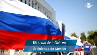 Rusia responde a Ken Salazar inaceptable que EU trate de influir con quién se relaciona México [upl. by Ingaberg956]